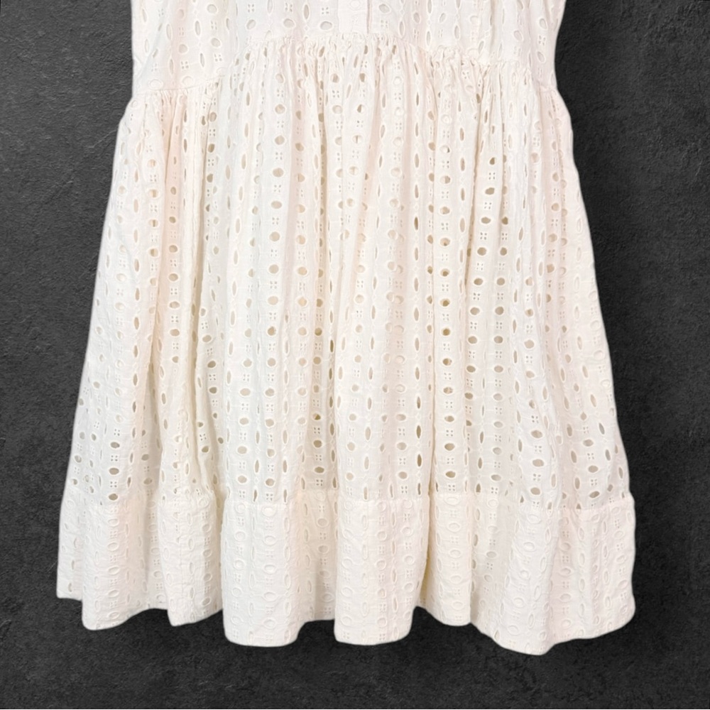 Anthropologie Maeve Halter Eyelet Mini Dress Medium NWT - Picture 6 of 10